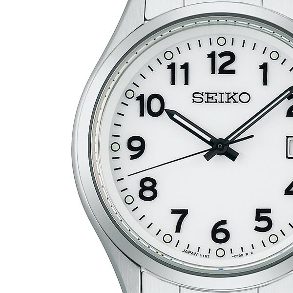 Seiko Selection S Series SBPX153 Men's Solar Watch, 3-Hand Arabic Numerals, White Dial