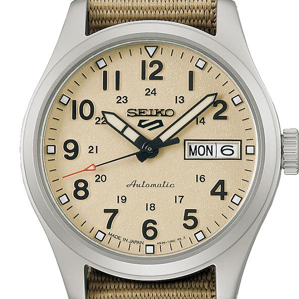 Seiko 5 Sports Field Sports Style Mid-Size SBSA199 Men's and Women's Mechanical Watch with Nylon Band