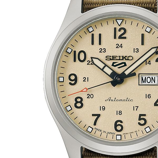 Seiko 5 Sports Field Sports Style Mid-Size SBSA199 Men's and Women's Mechanical Watch with Nylon Band