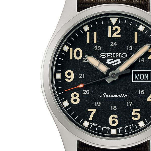 Seiko 5 Sports Field Sports Style Mid-Size SBSA201 Men's and Women's Mechanical Watch with Nylon Band
