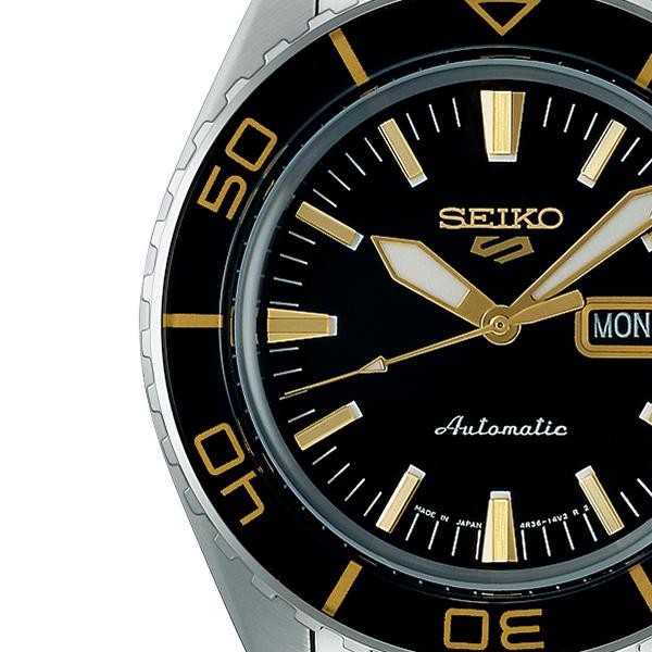 Seiko 5 Sports SKX Suit Style SNZH SBSA261 Men's Mechanical Automatic Watch, Black