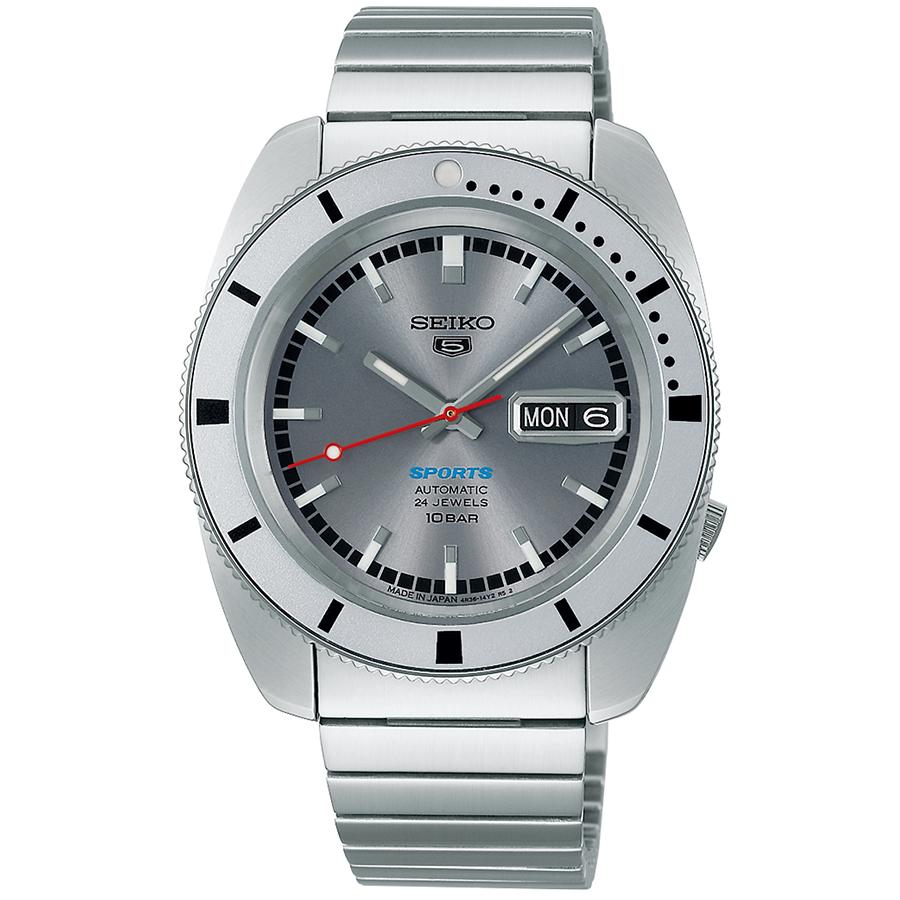 Seiko 5 Sports Heritage Design Reissue Limited Edition SBSA269 Men's Mechanical Automatic Watch, Silver, Hongo Model