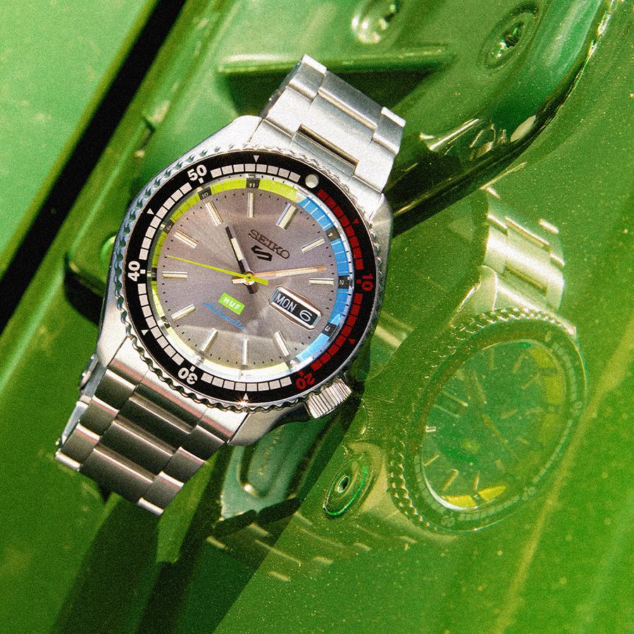 Seiko 5 Sports SKX Series HUF Collaboration Limited Edition Regatta Timer Hommage SBSA279 Men's Automatic Watch