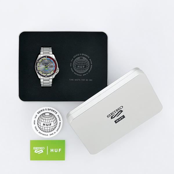 Seiko 5 Sports SKX Series HUF Collaboration Limited Edition Regatta Timer Hommage SBSA279 Men's Automatic Watch