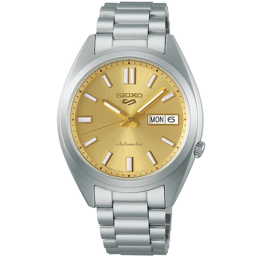 Seiko 5 Sports SNXS Sports Style SBSA295 Men's Mechanical Automatic Watch, Gold