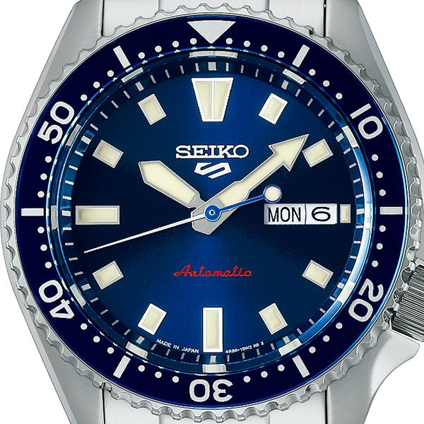 Seiko 5 Sports SKX Series SKX399 Homage Design SBSA303 Men's Automatic Watch with Navy Dial