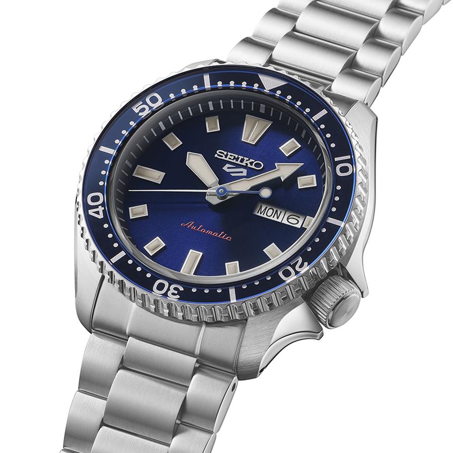 Seiko 5 Sports SKX Series SKX399 Homage Design SBSA303 Men's Automatic Watch with Navy Dial