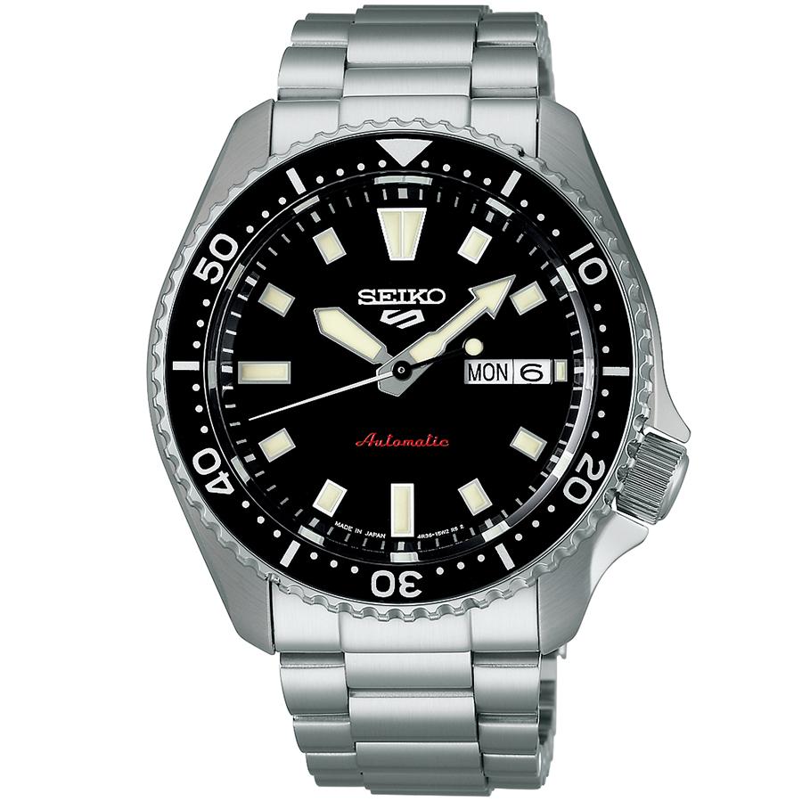 Seiko 5 Sports SKX Series SKX399 Homage Design SBSA305 Men's Automatic Watch with Black Dial