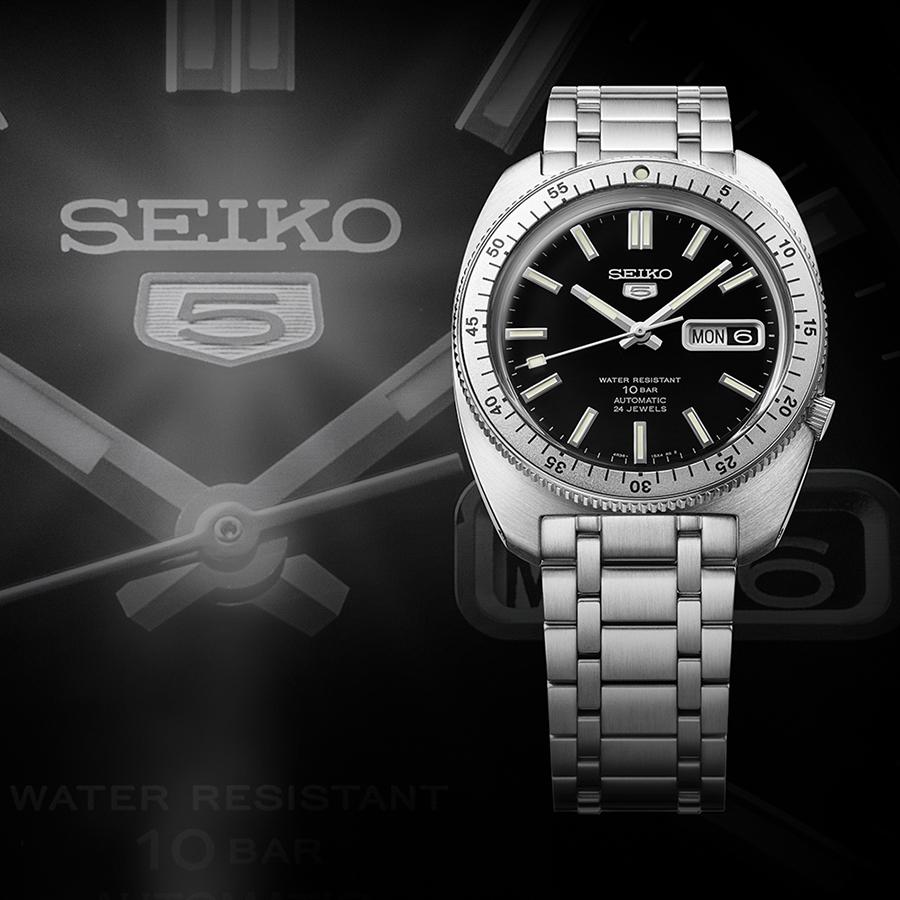 SEIKO 5 SPORTS SBSA313 JDM SKX Heritage Design Reissue Limited Edition Automatic Black Dial Men's Watch