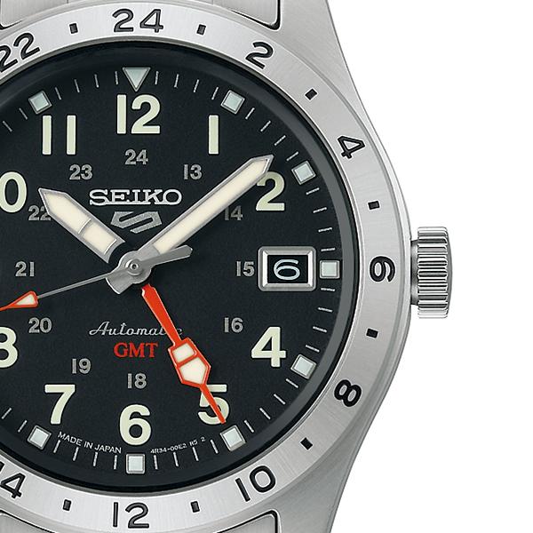 SEIKO 5 Sports Field GMT Sports Style SBSC011 Black Automatic JDM Men’s Watch