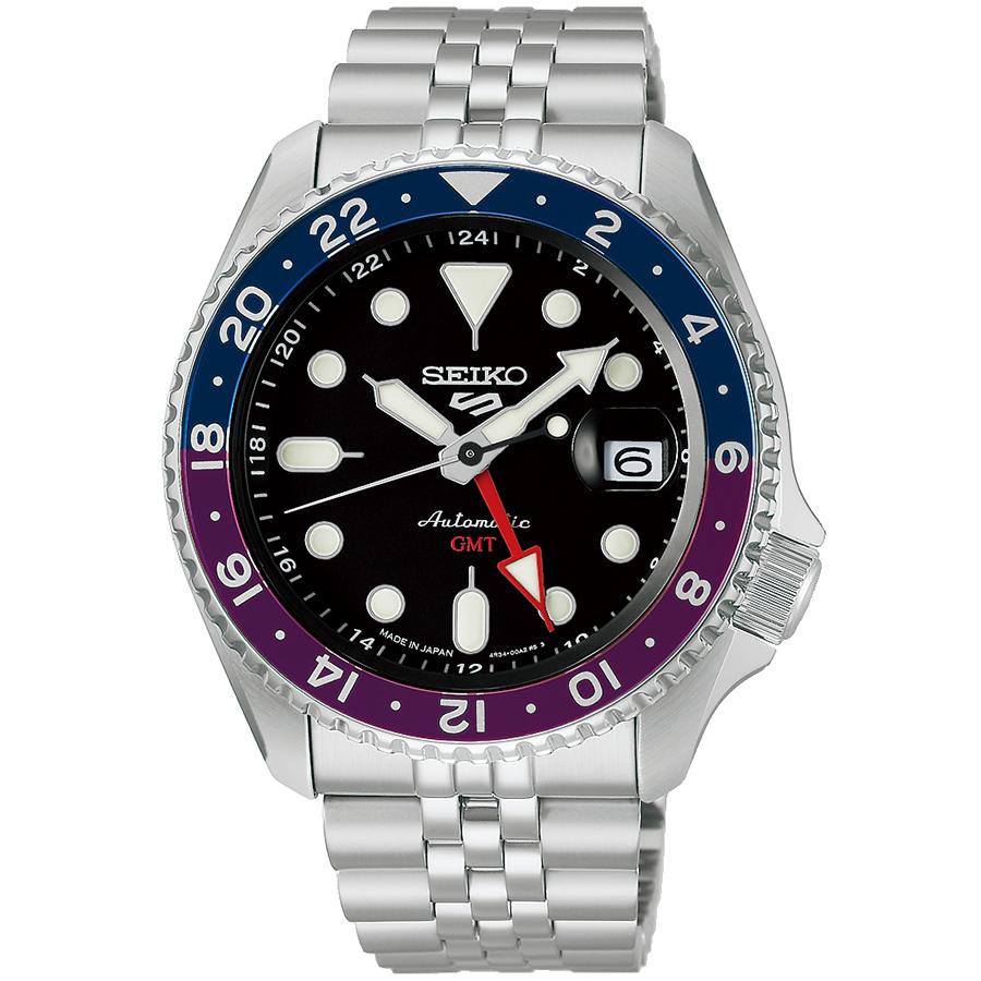 Seiko 5 Sports SKX Sports Style GMT Japan Limited Edition Ukiyo-e Design SBSC021 Men's Automatic Watch