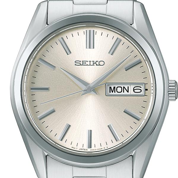 Seiko Selection S Series SBTH007 Men's Battery-Powered Quartz Watch with Day Date and Champagne Gold Dial