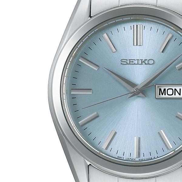 Seiko Selection S Series Shop Exclusive Model SBTH013 Men's Battery-Powered Quartz Watch with Day/Date Function and Ice Blue Dial