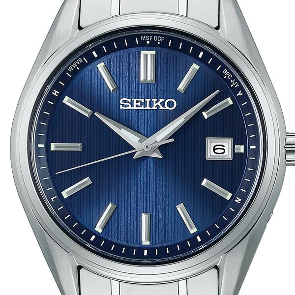 Seiko Selection S Series Premium SBTM339 Men's Solar Radio-Controlled Three-Hand Titanium Navy Watch