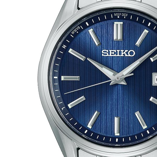 Seiko Selection S Series Premium SBTM339 Men's Solar Radio-Controlled Three-Hand Titanium Navy Watch