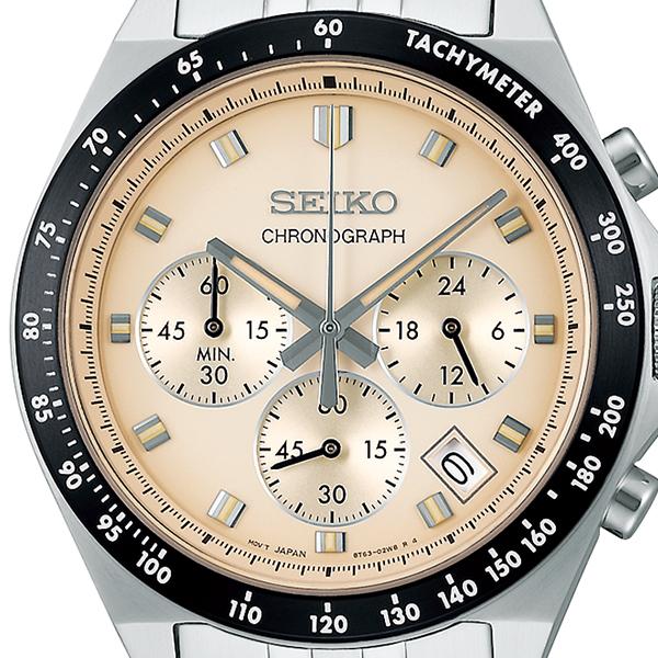 Seiko Selection S Series 8T Chrono SBTR045 Men's Battery-Powered Quartz Chronograph Watch, Ivory