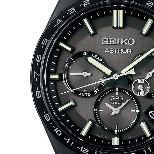 Seiko Astron NEXTER 1st Collection Black Edition SBXC147 Men's Solar-Powered GPS Satellite Radio Wave Watch (Exclusive)