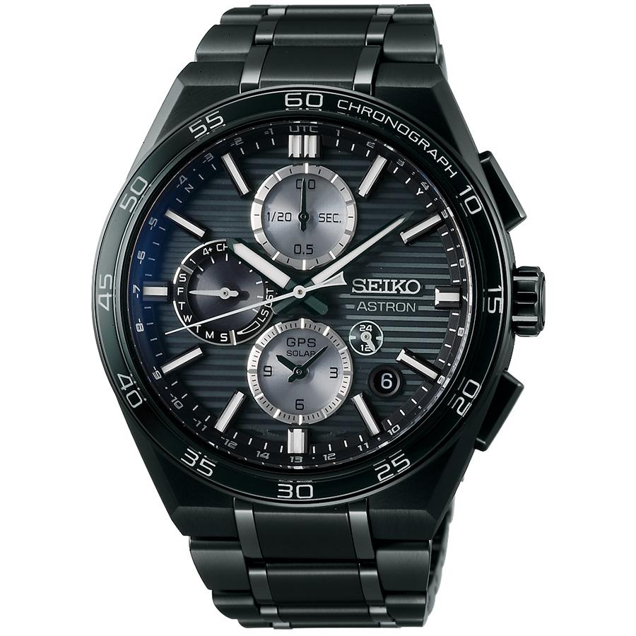 Seiko Astron Nexter Dual Time Chronograph Horizontal SBXC179 Men's Solar-Powered GPS Satellite Radio Wave Watch