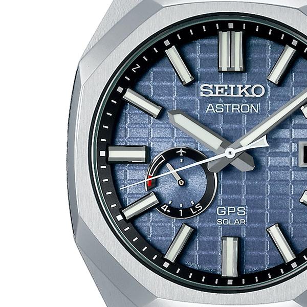 Seiko Astron Nexter DYNA SBXD013 Men's Solar-Powered GPS Satellite Radio Wave Watch with Blue-Gray Dial (Exclusive)