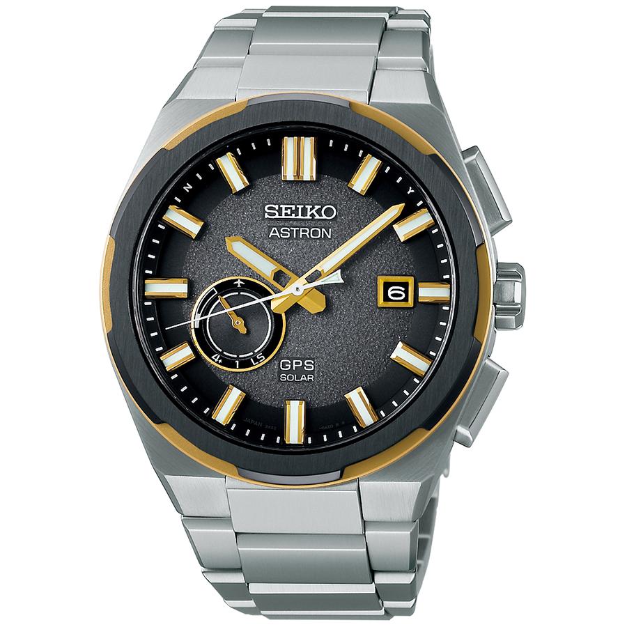 Seiko Astron Nexter Cosmic Design Solar SBXD026 Men's Watch, Solar, GPS Satellite Radio, Gray Dial, Exclusive