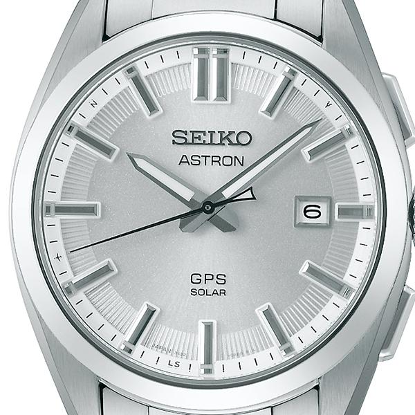 Seiko Astron Origin 3X Series 3-Hand Model SBXD031 Men's Solar-Powered GPS Satellite Radio Wave Watch with Titanium and White-Silver Dial
