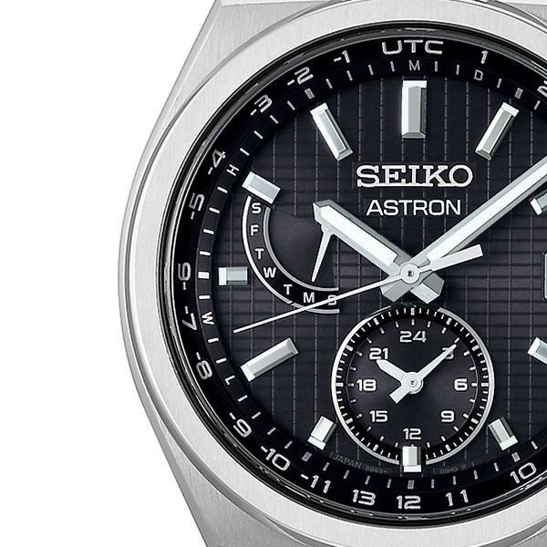 Seiko Astron NEXTER Utility Design SBXY067 Men's Watch, Solar-Powered, Radio-Controlled, Titanium, Black