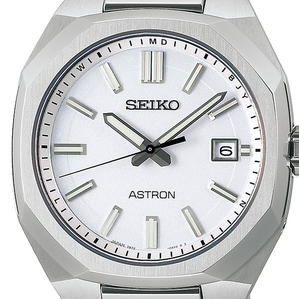 Seiko Astron Nexter 3rd SBXY081 Men's Solar-Powered Radio-Controlled Watch with White Dial and Titanium