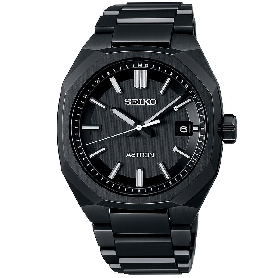 Seiko Astron Nexter 3rd SBXY083 Men's Solar Radio-Controlled Watch in Black Titanium