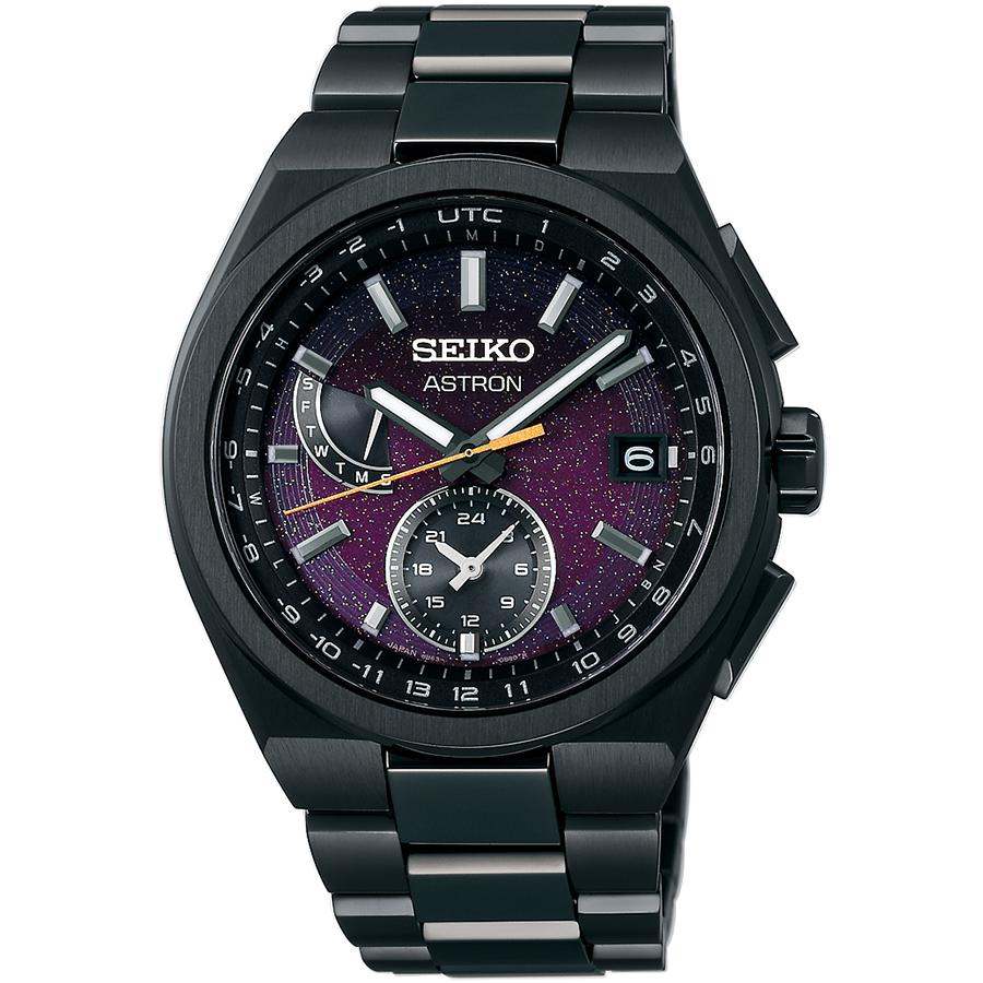 Seiko Astron Nexter 2025 Limited Edition Starry Sky SBXY089 Men's Solar Radio-Controlled Watch in Black and Purple