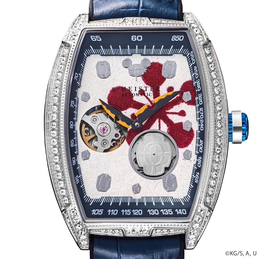 GARRACK S-MEISTER Demon Slayer Tengen Uzui SMS-47-KY-UT Automatic Open Heart Tonneau Kanazawa Foil Men's Watch