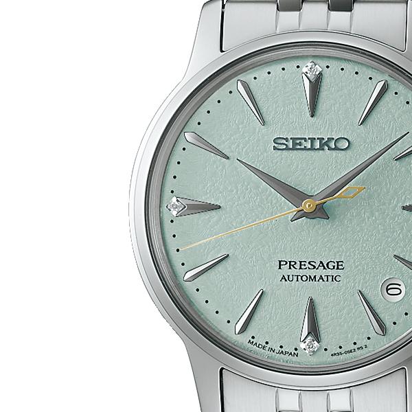 Seiko Presage Cocktail Time Frozen Mojito SRRY051 Women's Mechanical Automatic Watch with Light Green Dial