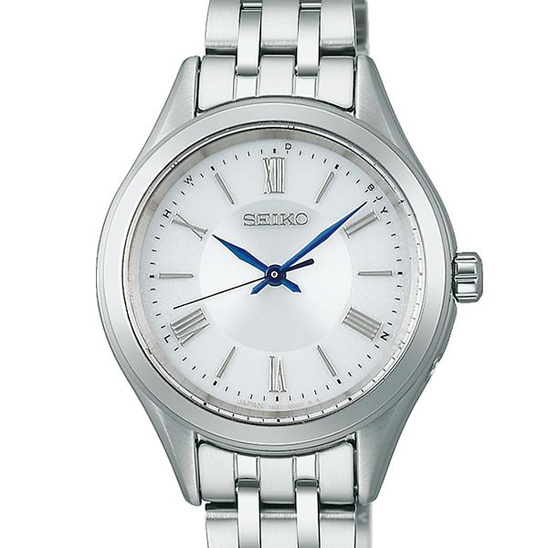 Seiko Selection S Series Pair Model SSDY047 Women's Solar Radio-Controlled Watch, 3-Hand Stainless Steel with White Dial