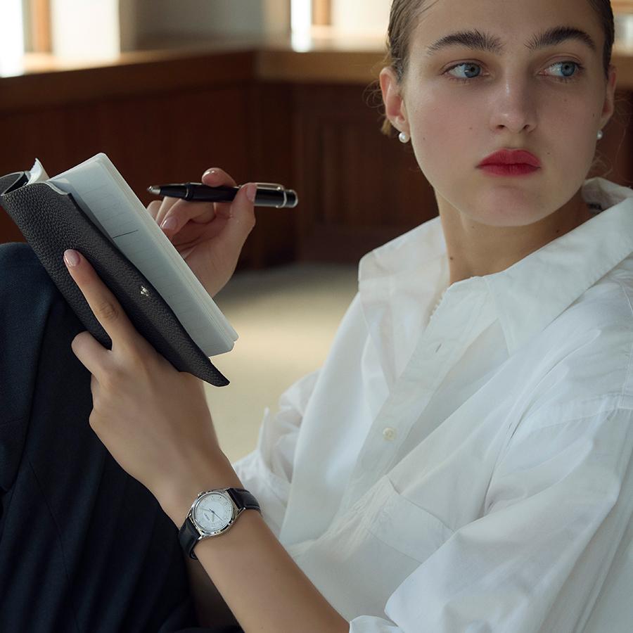Seiko Selection The Steady Shop Exclusive Model SSEH029 Women's Quartz Watch with Battery-Operated White Dial and Leather Strap, Released November 21st