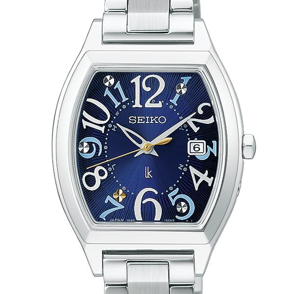 SEIKO LUKIA SSQW103 JDM Liberty Fabric Limited Edition Chive Solar Radio Controlled Navy Titanium Ladies Watch Japan Made
