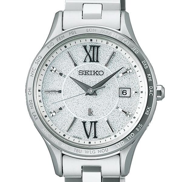 Seiko Lukia Standard Collection SSVV081 Women's Watch, Solar Radio Control, World Time, All Silver