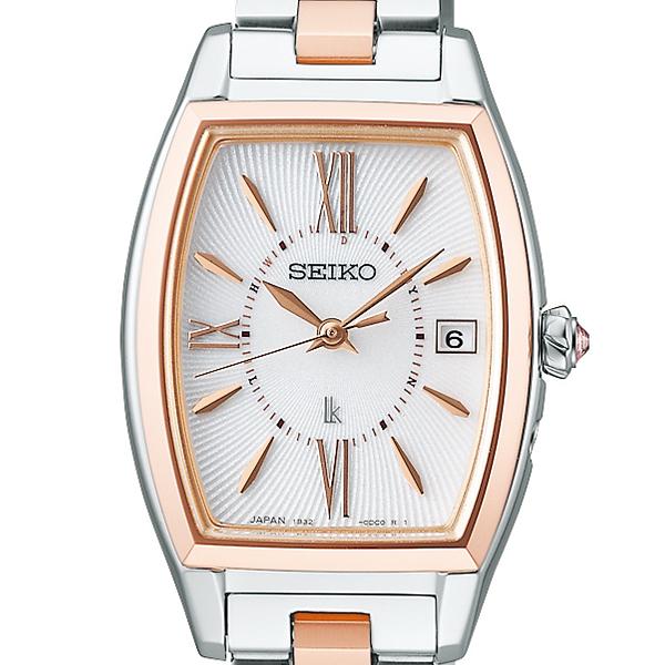 Seiko LUKIA Grow Blossom SSVW230 Women's Solar Radio-Controlled Watch with White Dial and Metal Band