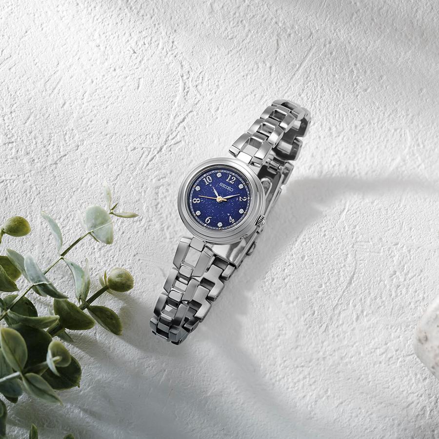 Seiko Selection S Series Shop Exclusive Model SWFH149 Women's Solar Radio-Controlled Watch with Three Hands and Navy Dial