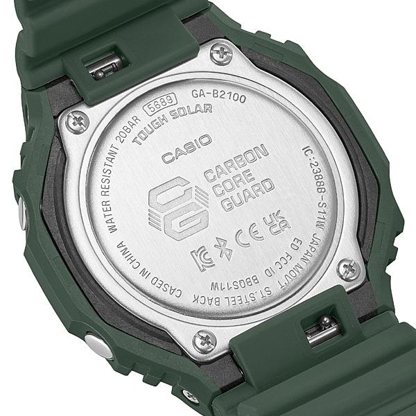 CASIO G-SHOCK GA-B2100-3AJF JDM Tough Solar Mobile Link Analog-Digital Octagonal Green Black Men's Watch