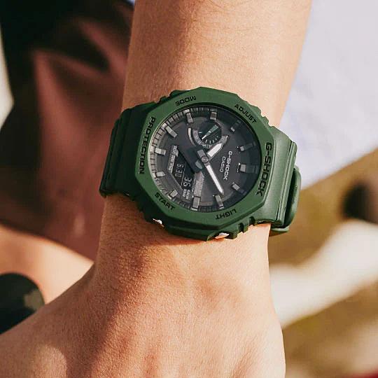 CASIO G-SHOCK GA-B2100-3AJF JDM Tough Solar Mobile Link Analog-Digital Octagonal Green Black Men's Watch