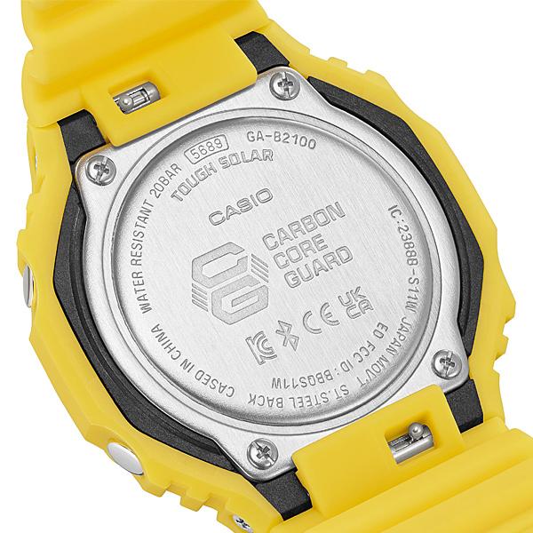 CASIO G-SHOCK GA-B2100C-9AJF JDM Tough Solar Mobile Link Analog-Digital Octagonal Yellow Black Men's Watch