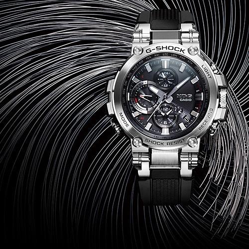 CASIO MT-G MTG-B1000-1AJF JDM Full Metal Solar Radio Analog-Digital Chronograph Men's Watch
