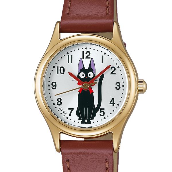 Alba Kiki's Delivery Service Jiji ACCK405 Women's Battery-Operated Quartz Watch with Leather Strap