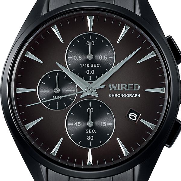 Seiko WIRED TOKYO SORA AGAT441 Men's Quartz Battery-Powered Chronograph Watch, Black
