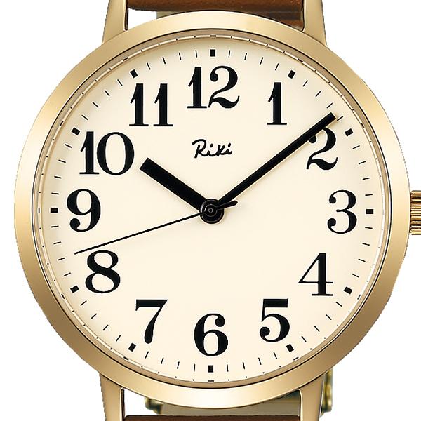 Alba Riki Standard AKPK427 Men's and Women's Quartz Watch with Battery Operated Brown Leather Strap