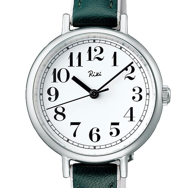Alba Riki Traditional Color Series AKQK463 Women's Quartz Watch with Leather Strap, Black Wood Band