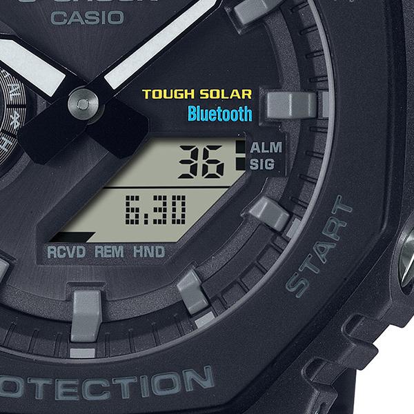 CASIO G-SHOCK GA-B2100-1AJF JDM Tough Solar Mobile Link Analog-Digital Octagonal All-Black Men's Watch