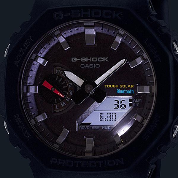 CASIO G-SHOCK GA-B2100-1AJF JDM Tough Solar Mobile Link Analog-Digital Octagonal All-Black Men's Watch