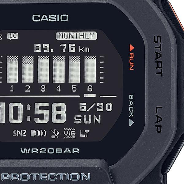 CASIO G-SHOCK G-SQUAD GBD-200-1JF JDM Fitness Training Bluetooth Mobile Link Digital Black Men's Watch