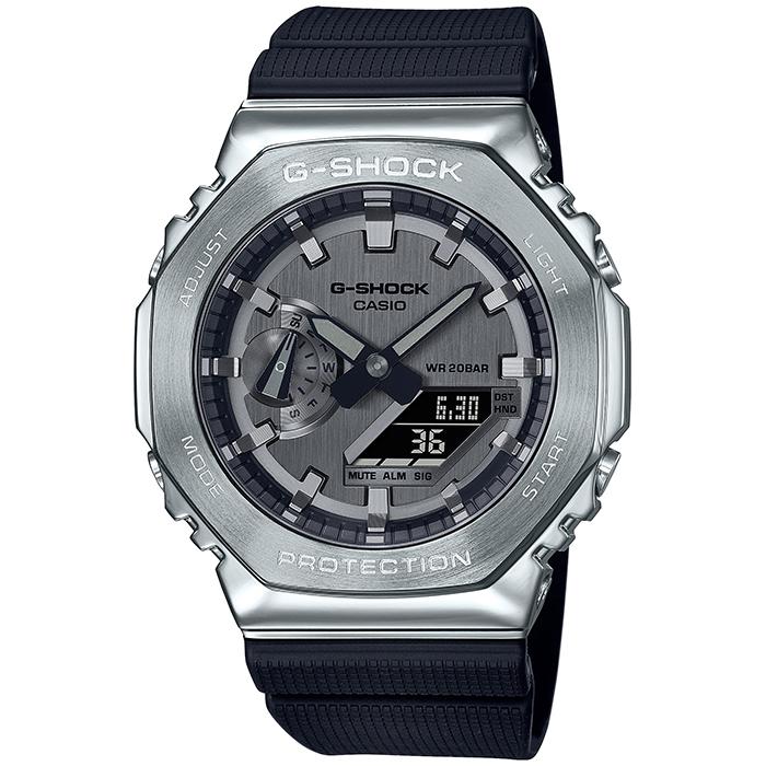 CASIO G-SHOCK GM-2100-1AJF JDM Metal Covered Silver Black Men's Watch
