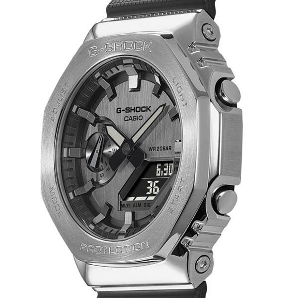 CASIO G-SHOCK GM-2100-1AJF JDM Metal Covered Silver Black Men's Watch